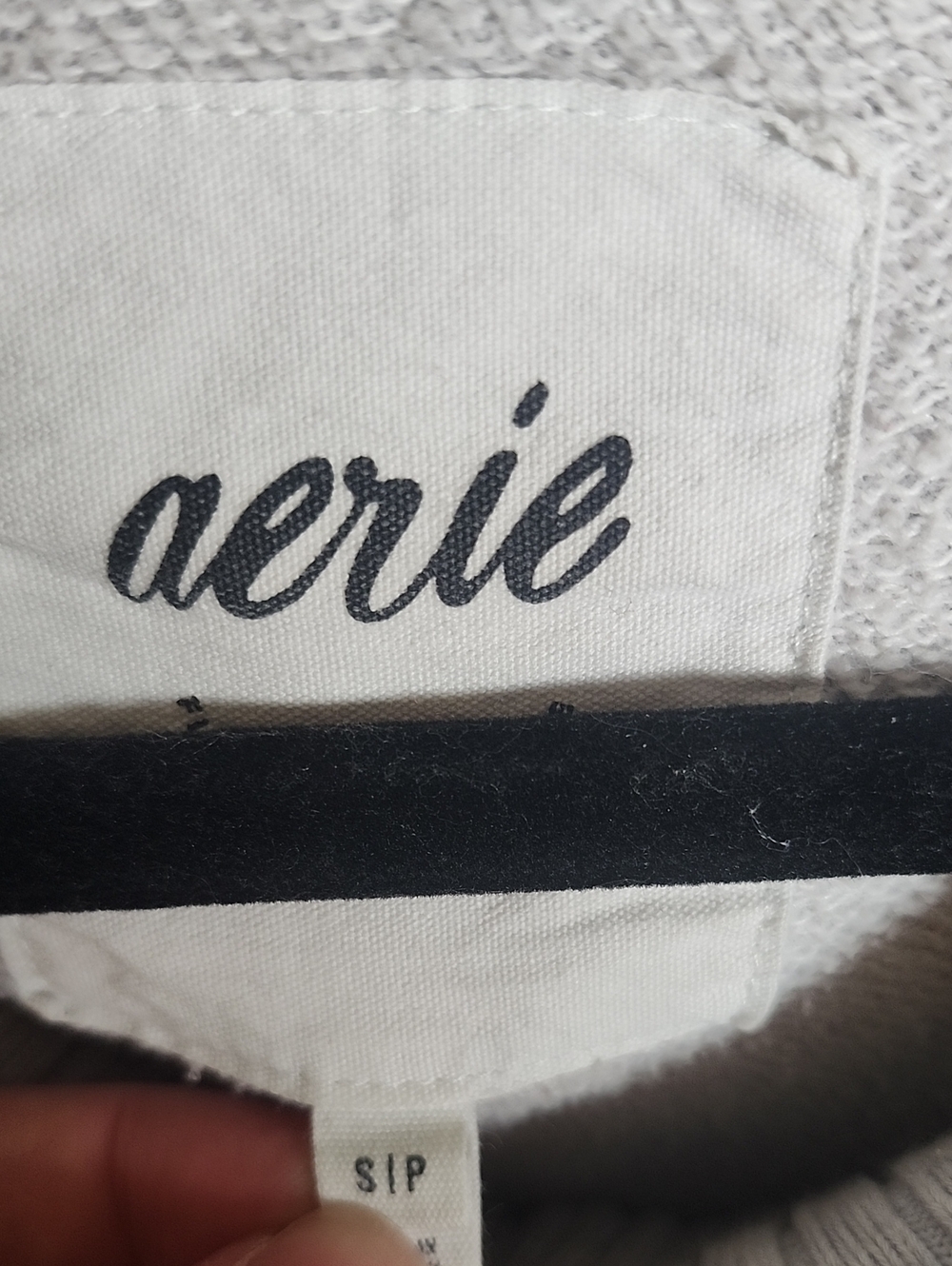 Aerie Down To Earth 1/4 Zip Sweatshirt In Light Gray - Picture 5 of 10